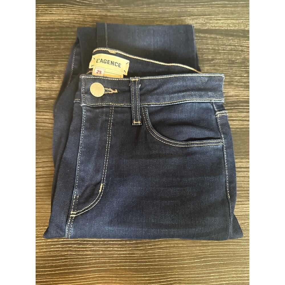 NWT L’Agence Paris Dark Wash High Rise Skinny 30” Jeans Sz. 25